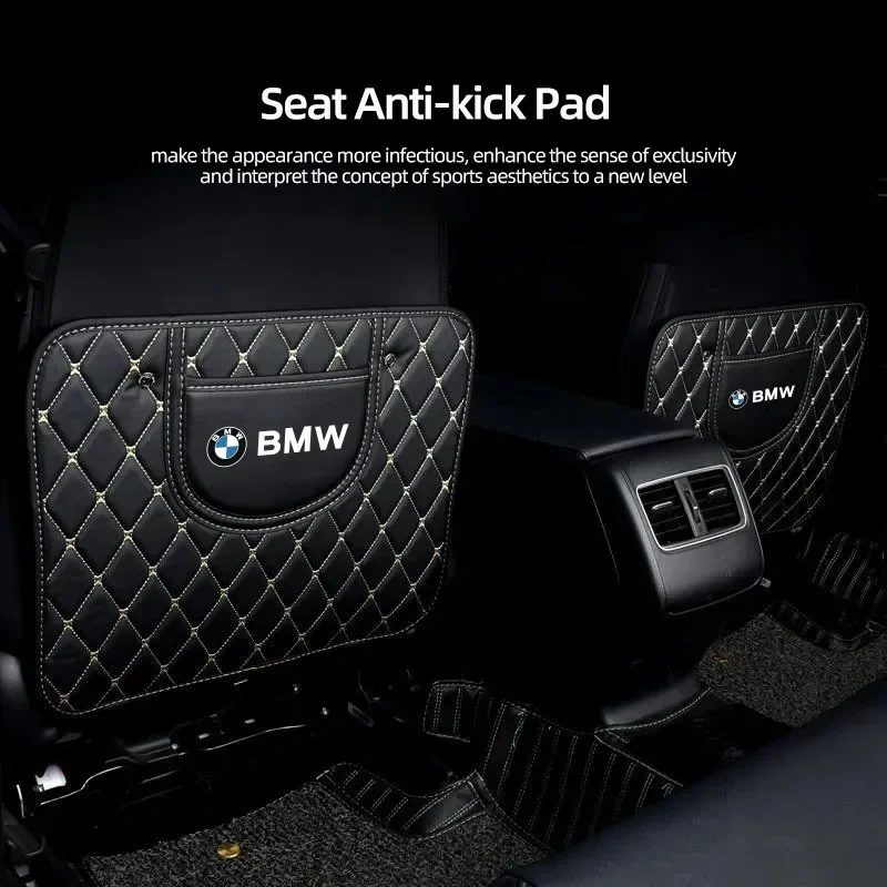 Car Seat Back Protective Mat Anti Kick Cushion For BMW E90 E91 E70 E83 F25 F26 F20 F30 F40 G32 G01 G02 G07 F15 F44 F34 G20 G30