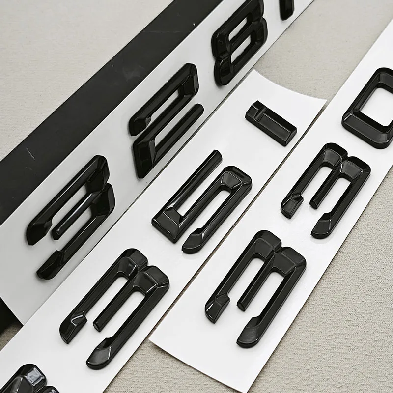 

3D Gloss Black ABS Car Letters Emblem 320i 325i 330i 318i Rear Trunk Badge Sticker For BMW 3 Series Tail Decoration Accessories