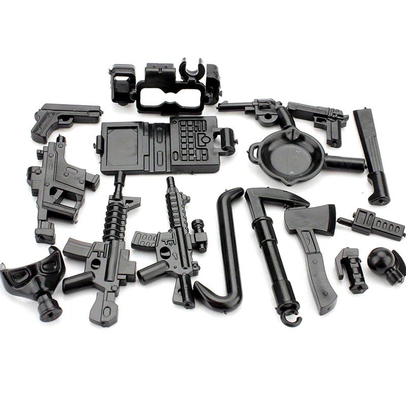 Army Guns Bricks Weapon Pack Pieces Blocks Soldiers Figure Accessories Parts Diy Moc Bricks Accessories Ww2 Military Gun Toys