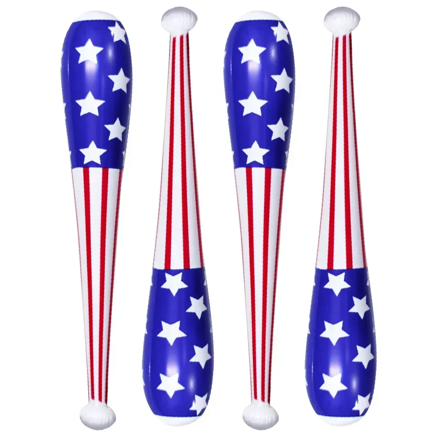 

2025 Halloween 4pcs Inflatable American Baseball Bats 83cm/32.7inch Inflatable Hammer Stick Balloon Toy Carnival Pool Party