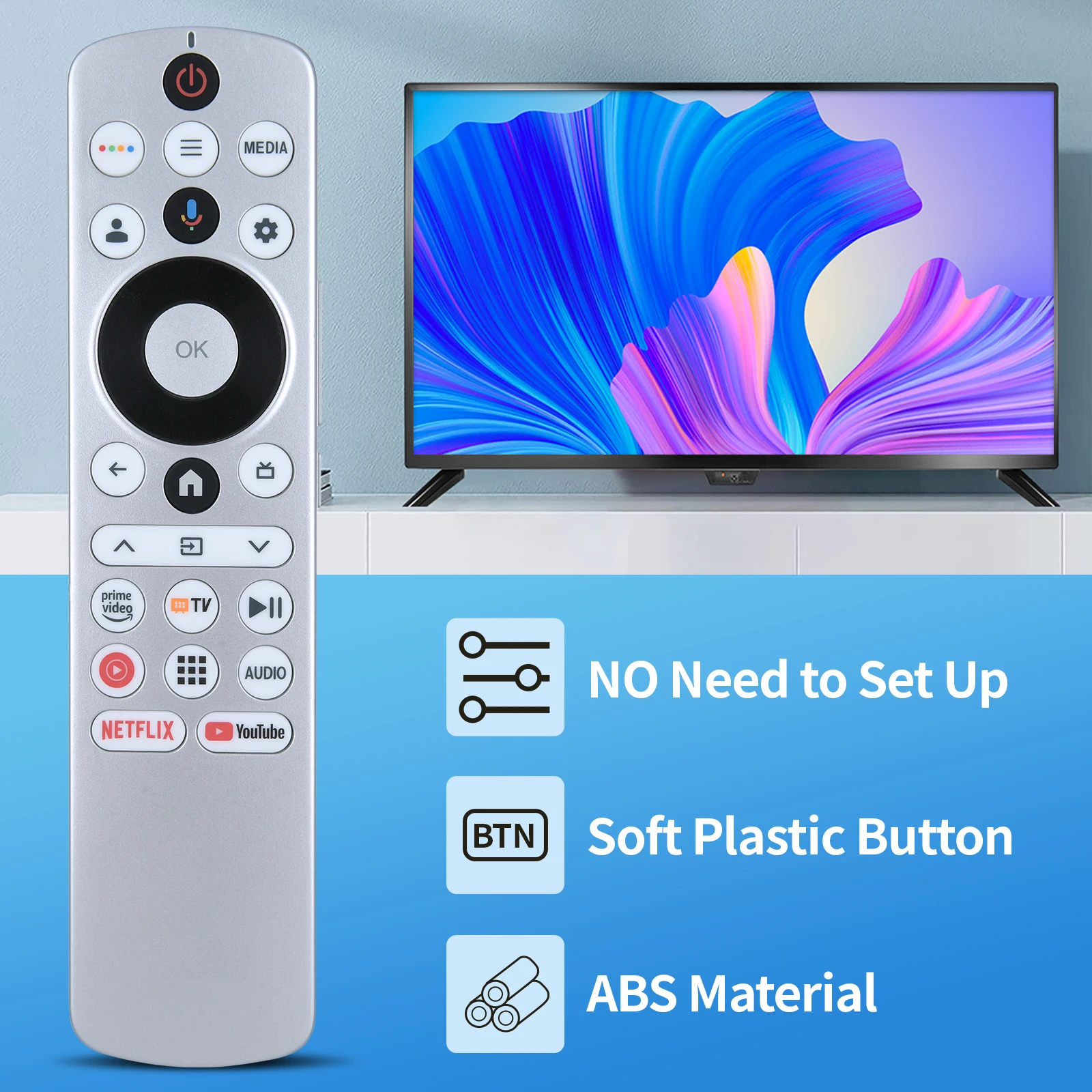 Remote Control HTR-U33GA Baru untuk Haier Aqua TV dengan Suara