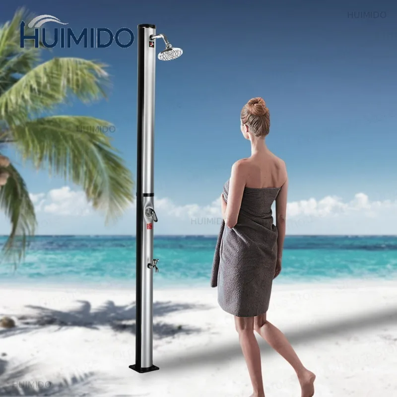 Ducha de Jardín Exterior, Columna de Ducha Solar, para Jardín, Villa, Piscina, Playa, Juego de Ducha Portátil para las Cuatro Estaciones