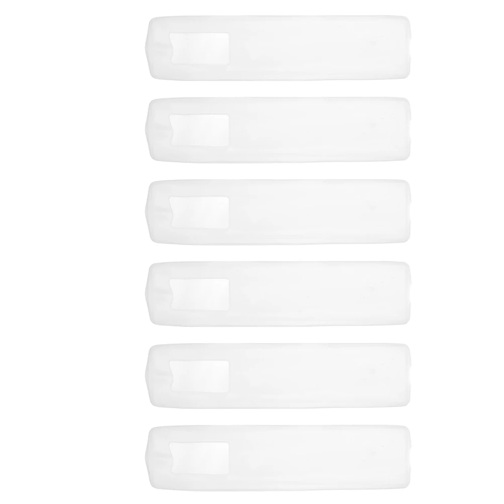 

6pcs Remote Cover Clear Silicone Controller Protective Case Anti-Slip Shockproof Wear-Resistant Lightweight Portable