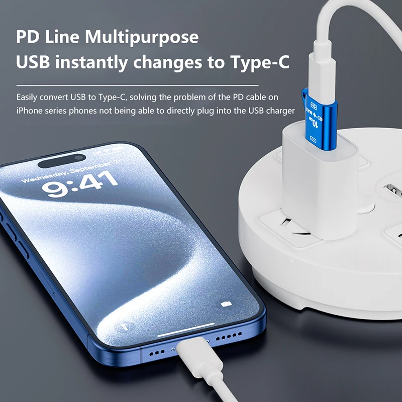 Adaptador USB 3,1 a tipo C, cargador OTG de 10Gbps, es ampliamente Compatible con teléfonos móviles y computadoras para viajes de negocios