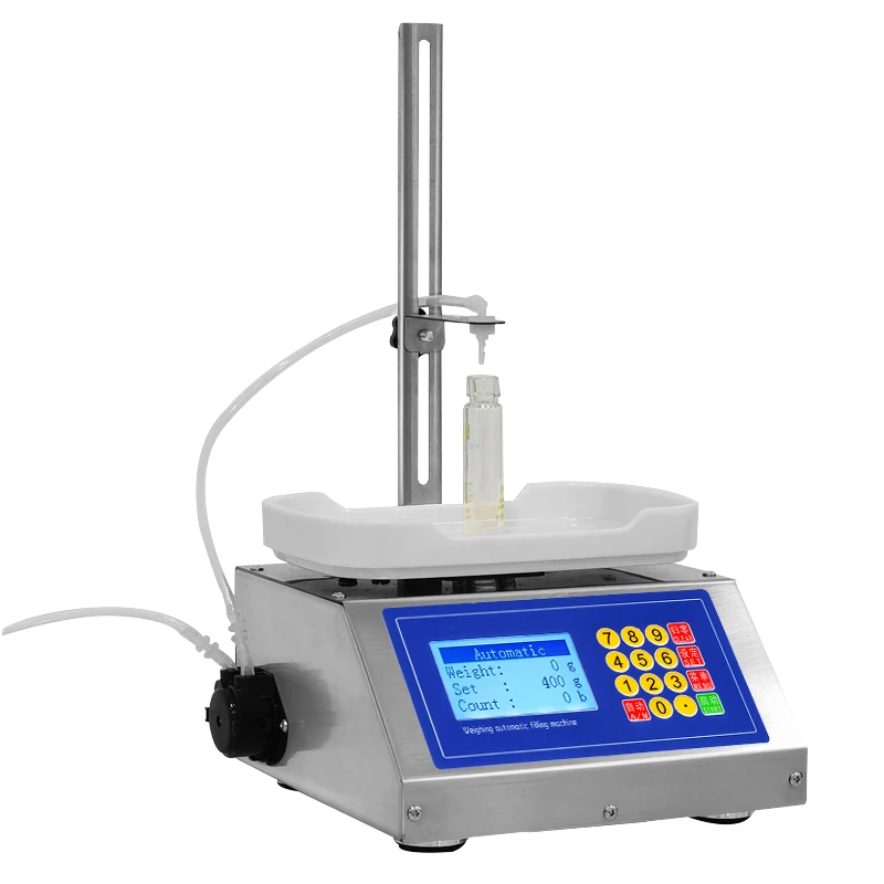 Peristaltic Pump Filling Machine Essential Oil Filler Doser Electronic Scale Weighing High Precision Small Dose High Accuracy