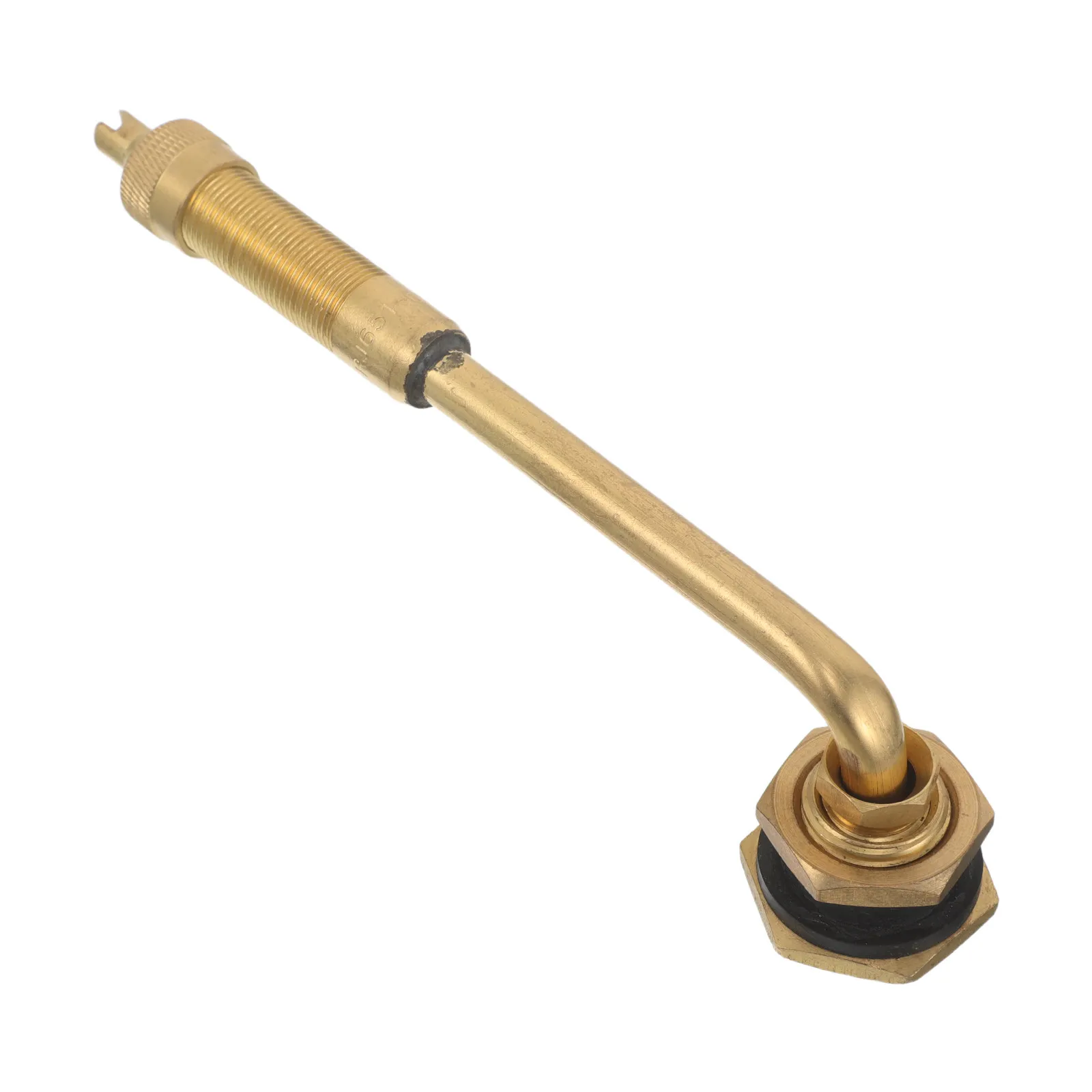 Long Metal Solid Brass Tire Valve Stem Heavy Duty Rubber Grommet Clamp- Industrial Truck Construction Equipment