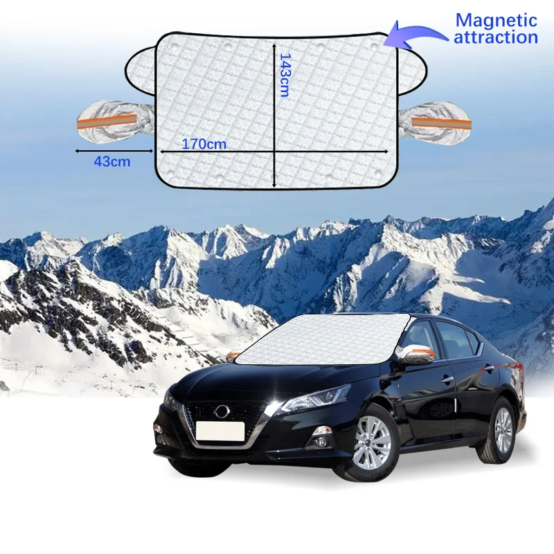 

Car Windshield Cover Magnet Winter Window Snow Shield Anti Frost Auto Front Window Snow Cover For Nissan Altima