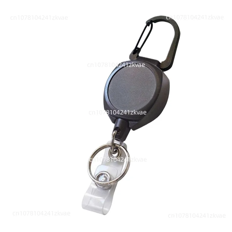 Telescopic certificate keychain automatic spring back security fast key chain