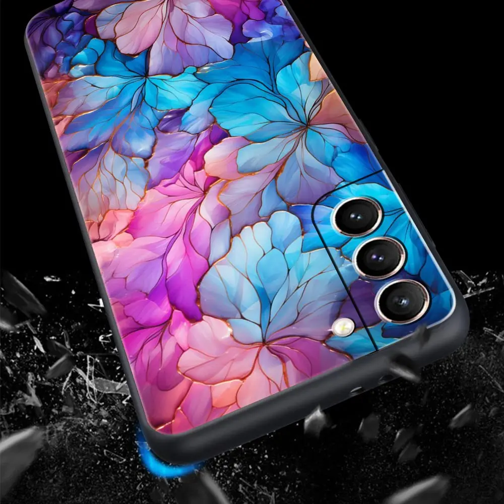 Mandala flower totem Phone Case For Samsung Galaxy S24 S23 S22 Ultra S20 S21 FE 5G S10 S9 Plus S10E S8 S7 Soft Silicone Cover — zdjęcie 3