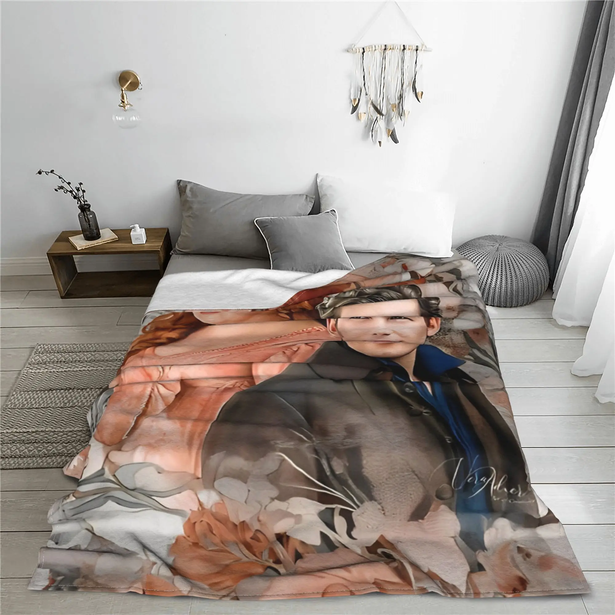 Penelope Colin Bridgerton Serie Blankets Fleece Textile Decor Multi-function Lightweight Throw Blanket Sofa Outdoor Bedspread