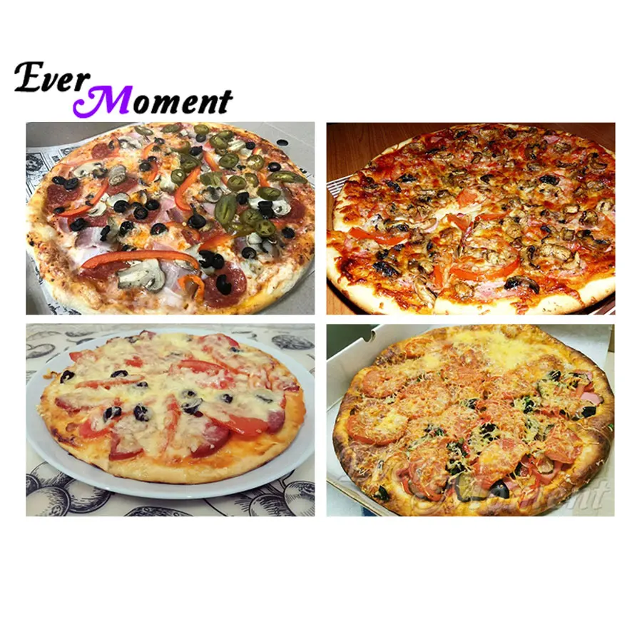 

Ever Moment холст алмазная живопись пицца квадратный смола камень обеденное украшение Рождественский подарок еда дрели настенная картина ASF2386