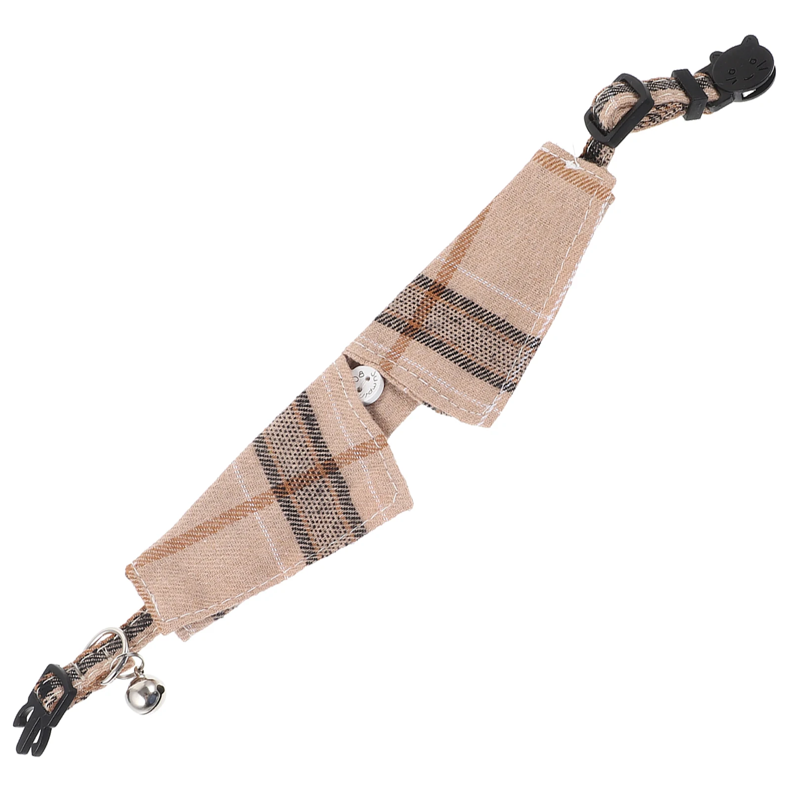 

Pet Collar Tie Cat Collars Adjustable for Men Plaid Cats Cute Cloth with Bowtie