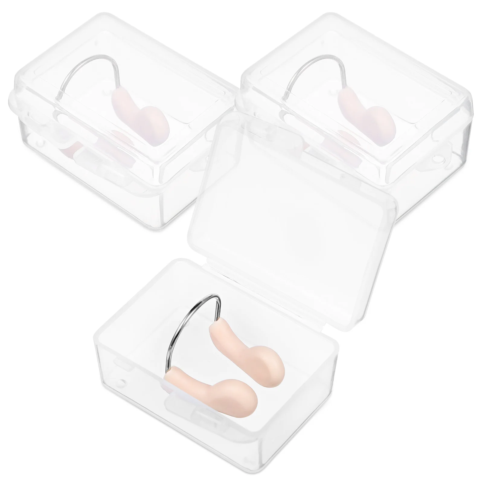 

3 pcs Waterproof Clip Silicone Swim Nose Plug For Adults Kids Swimming Accessories Reusable Anti-Slip Swimming Nose Clips