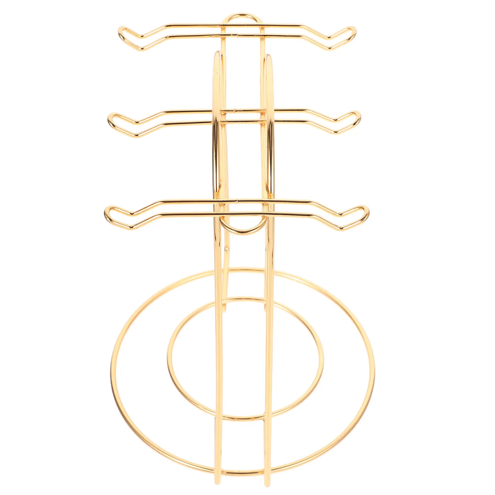 

4PCS Iron Cup Rack Coffee Mug Holder Kitchen Drying Stand Gold Black Space Saving Mug Saucer Shelf Household Cup Storage ganizer