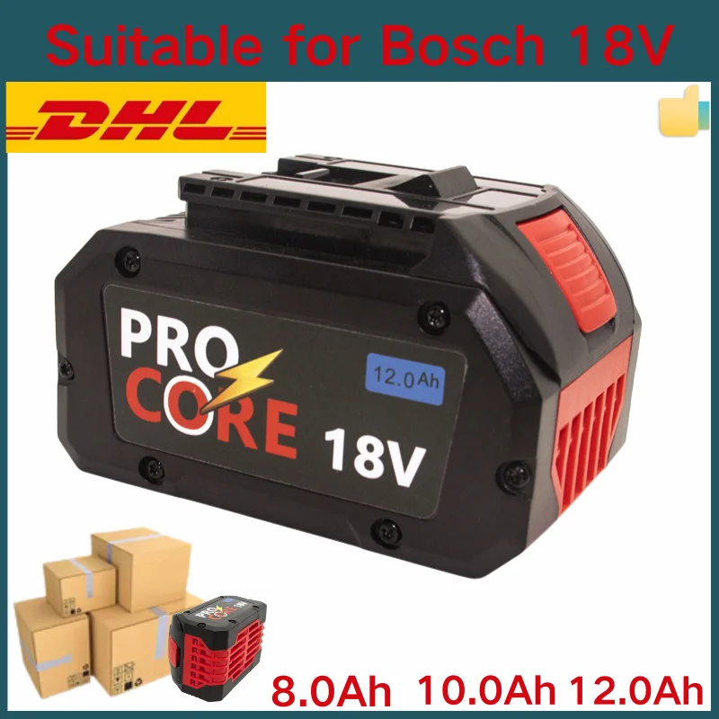 

For Bosch 18V 8.0AH 10.0AH 12.0AH Professional Cordless Tool BAT609 BAT618 GBA18V80 21700 Battery ProCORE Replacement Battery