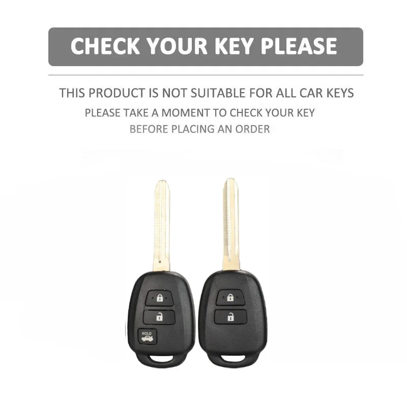 For Toyota Aqua Ractis Vitz RAV4 HiAce Land Cruiser Grey TPU Remote Key Case Fob Shell Cover Skin Holder