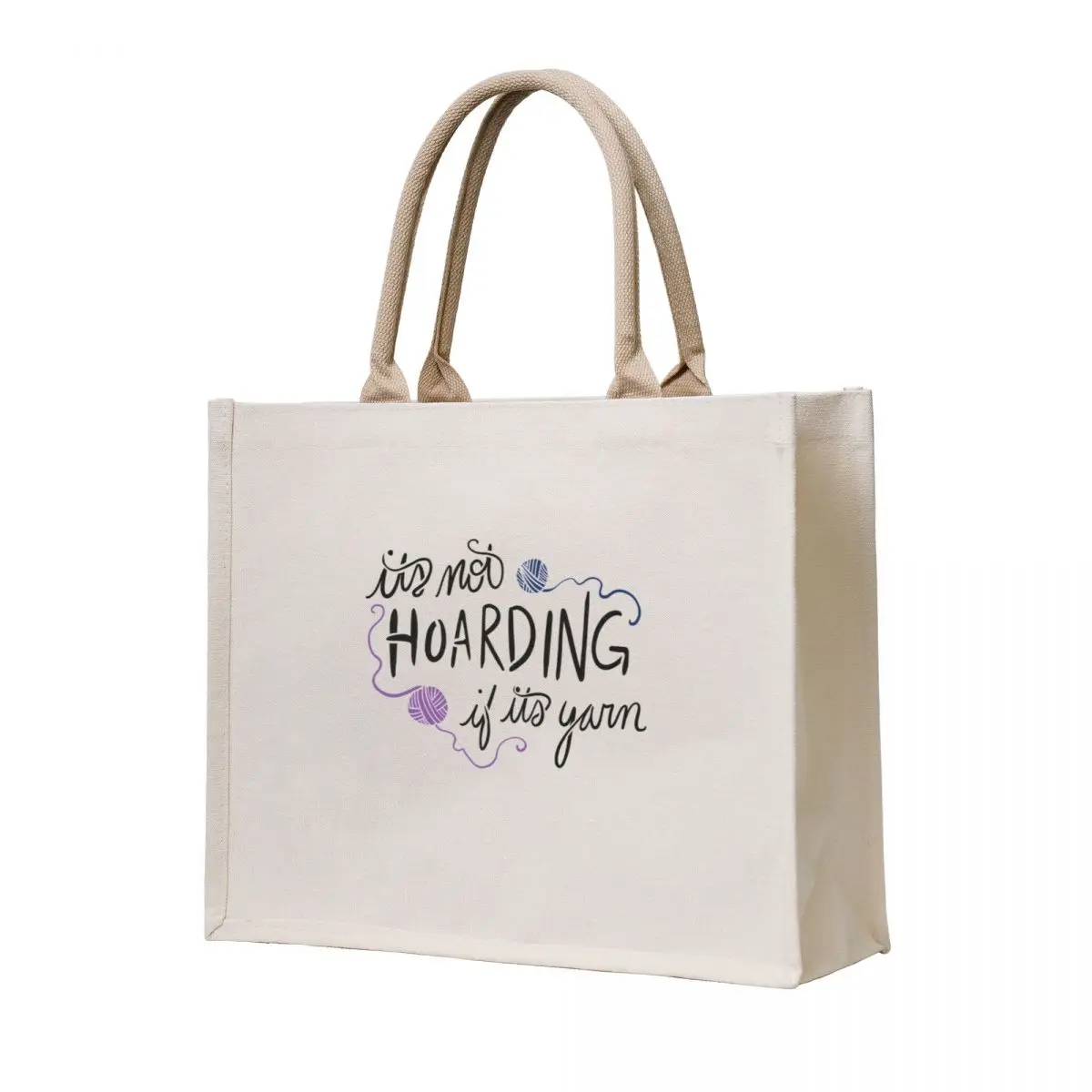 

It's not hoarding if it's yarn Tote Bag canvas tote Women's shopper bag cute tote bag