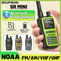 2PCS BAOFENG UV-5R Mini Walkie Talkie Full Band Bluetooth APP Programming Wireless Copy Frequency NOAA 999CH AM FM Two Way Radio