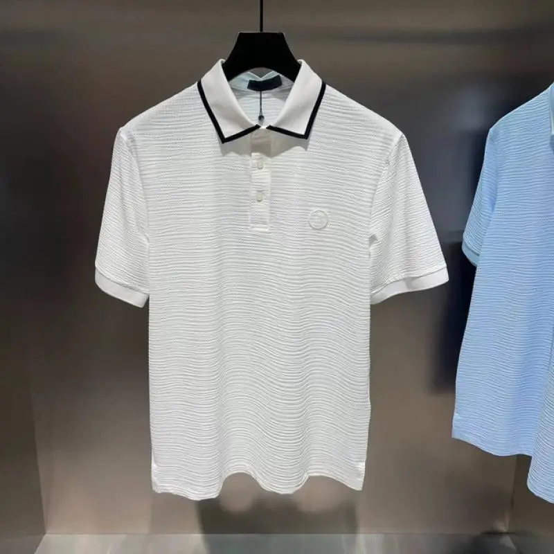 Golf Apparel Men's Cool-feeling Golf Top 26 Summer Casual Sports Short-sleeved Lapel Golf Shirt Men