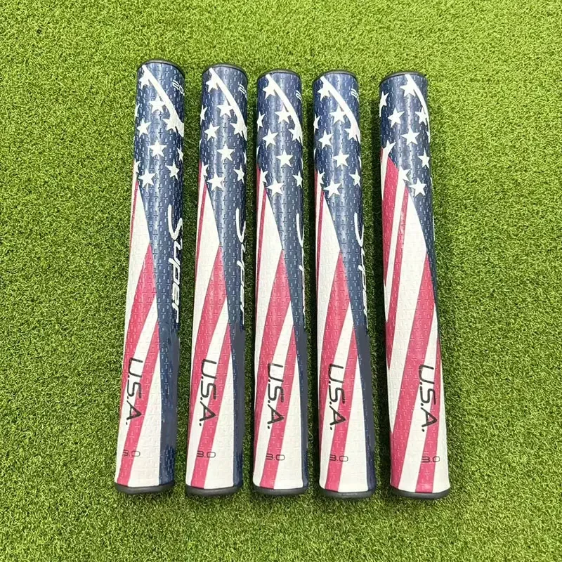 Super American Flag Golf Putter Grip Ultra Light Club Grips 2.0/3.0 Golf Grips Rubber Cotton Yarn Iron and Wood Universal Grips