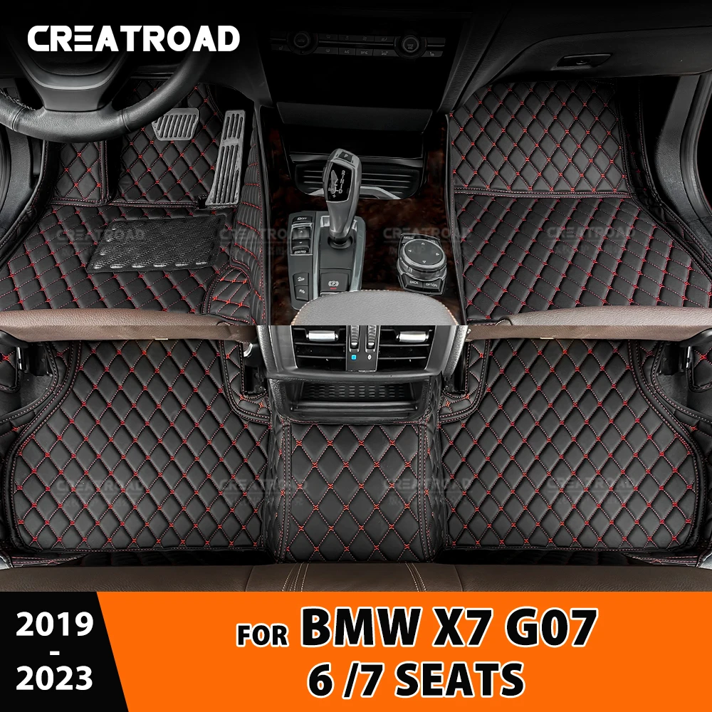 

Автомобильные коврики для BMW X7 G07 (6 мест/7 мест) 2019 2020 2021 2022 2023 пользовательские подушечки для ног коврик аксессуары для интерьера
