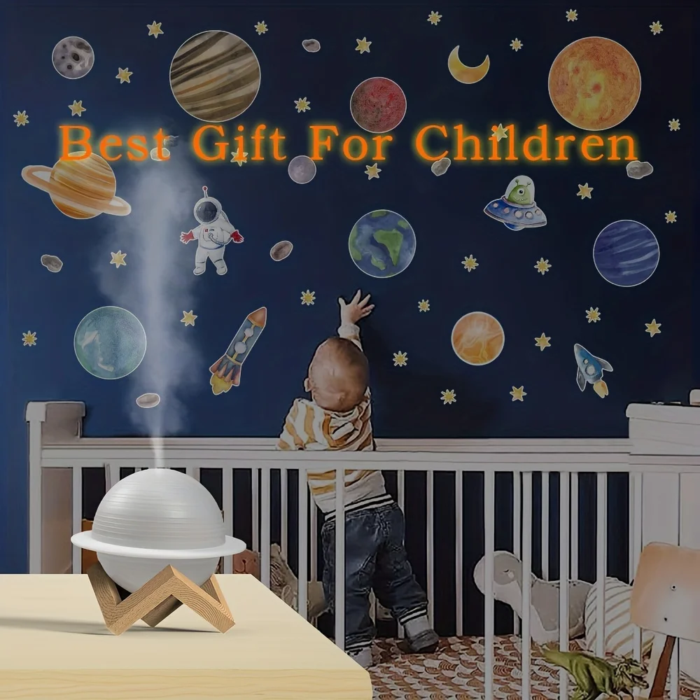 Лампа Saturn, прохладный туман, увлажнитель воздуха, лунная лампа, ультразвуковой диффузор эфирного масла, USB мини-увлажнители, супер тихий, Ecofreindly E