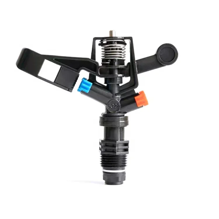 Irrigatori a bilanciere per irrigazione agricola da 1/2 pollice Irrigatore a percussione da giardino in plastica rotante a 360 gradi