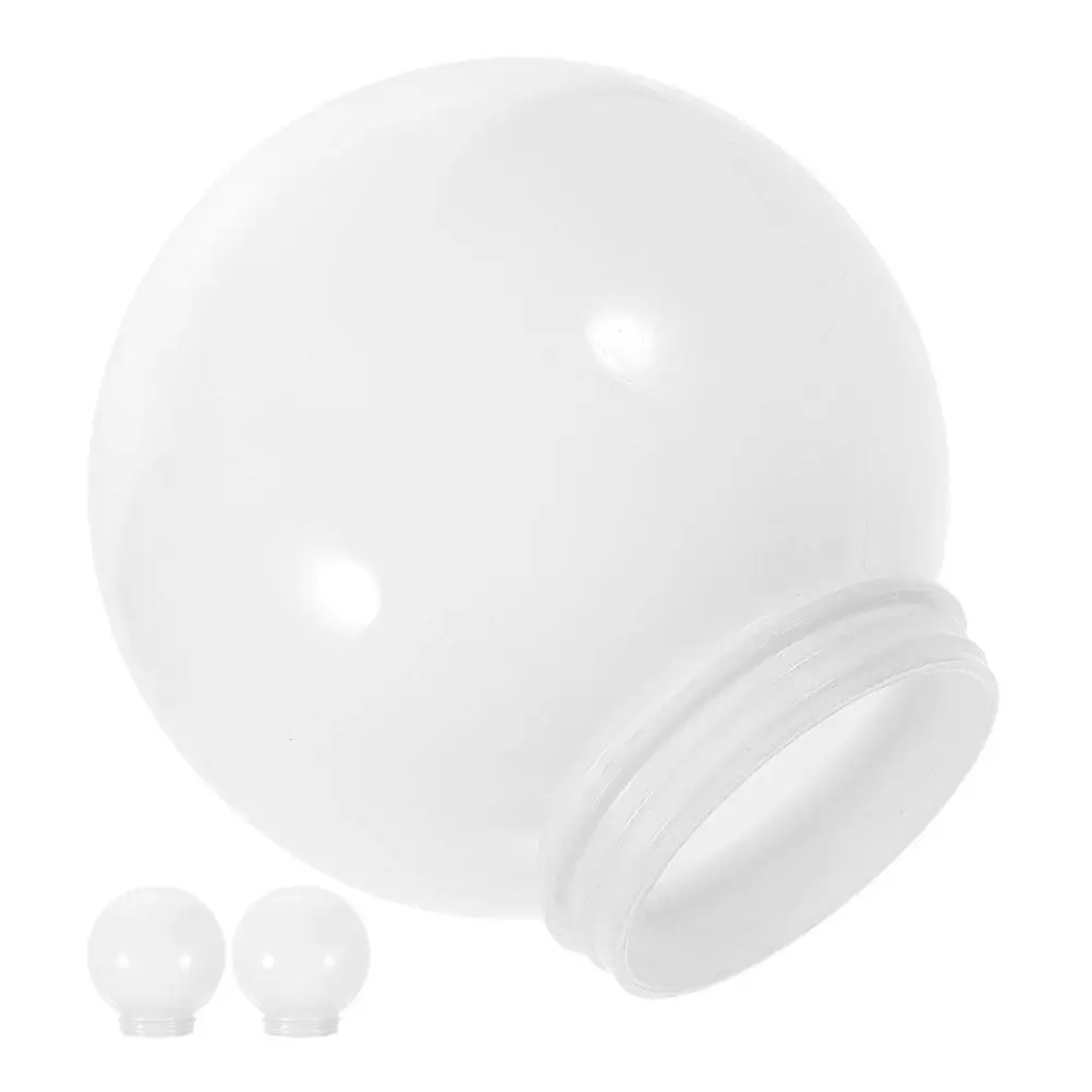 

Комплект из 3 белых акриловых сферических плафонов для уличных светильников: для патио, сада, настенных ламп, фонарей и уличных фонарных столбов