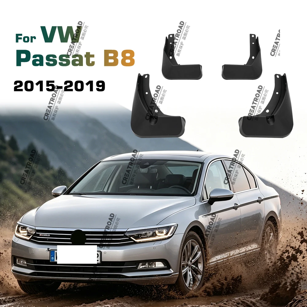 Für volkswagen vw passat b8 2015 2016 2017 2018 2019 autozubehör schlamm klappen kotflügel verbreiter ungen spritzwasser schutz Kotflügel