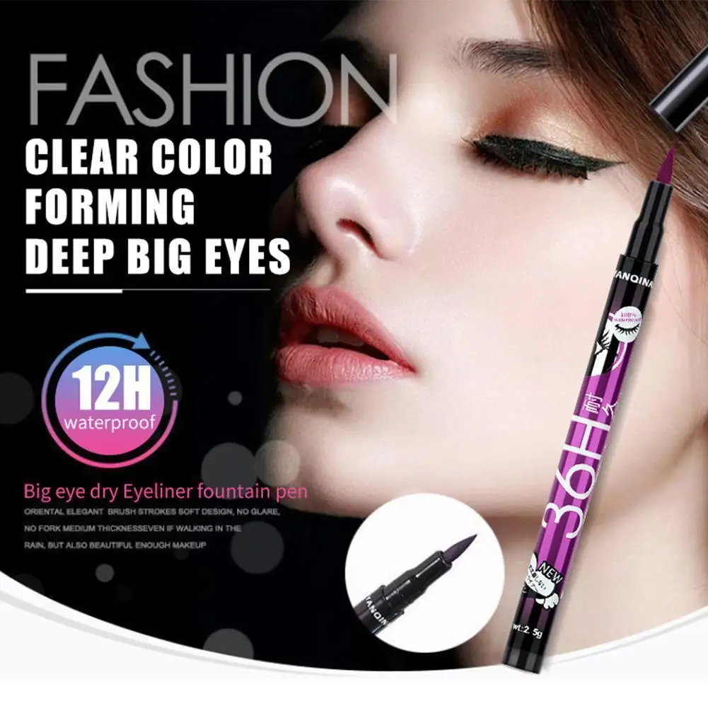 Crayon Eyeliner Liquide Rétractable, Imperméable, Coloré, Lisse, Crémeux, Longue Durée, Résistant aux Taches, vaccage Rapide