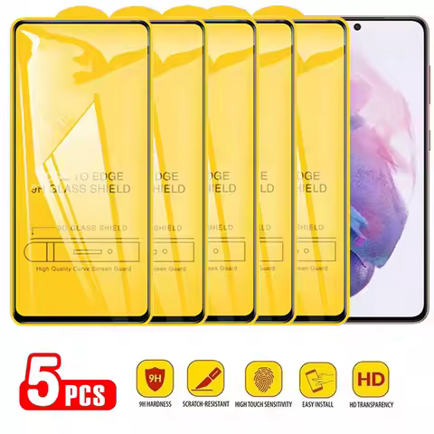 Tempered Glass For Samsung Galaxy S21 S20 FE S10E Lite A10S A20S A30S A50S A21s A31 A41 Screen Protector 5PCS Film