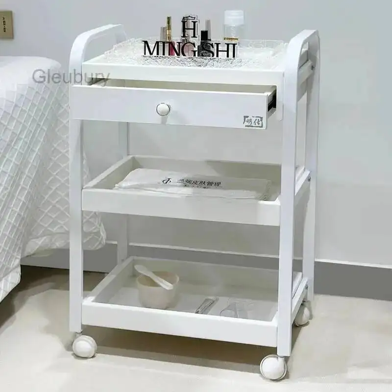 Salon Luxury Trolley Moving Rotating Organizer Modern Storage Trolley Cart Simple Tool Carritos Organizadores Salon Furniture
