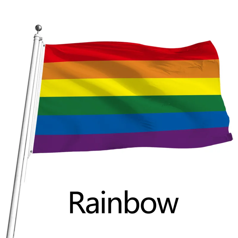 90x150cm Gay Pride Peace Flags Colorful Rainbow LGBT Garden Flag  Homosexual Philadelphia Philly Lesbian Flag