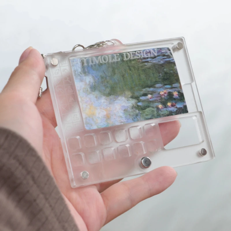 Empty Acrylic Watercolor Palette Portable Mini Watercolor Paint Box 12 Grid College Student Travel Painting Art Supplies