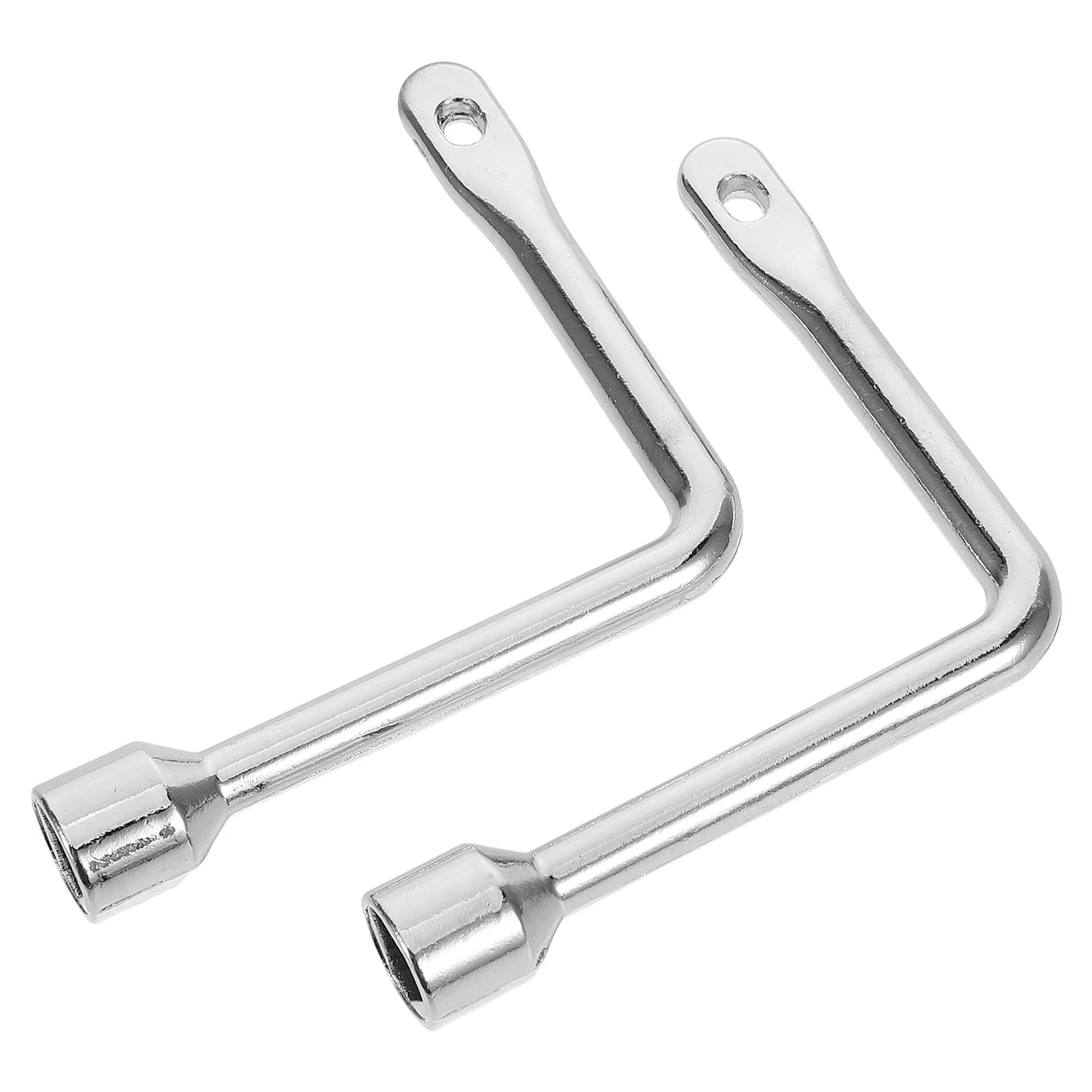 

2 Pcs Trash Bin Triangle Lock Key Utility Tool Spanner Panel Can Wrench Cabinet Control Silver
