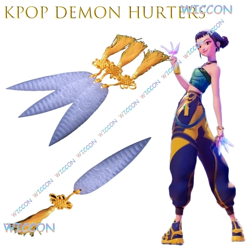 Hemera/Kpop Demon Hurters Anime Cosplay Prop Zoey KPop HUNTER Zoey Weapo cuchillo de lanzamiento demonio accesorios de fiesta de Halloween niñas