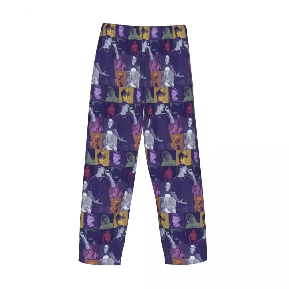 طباعة مخصصة شعبية المغني جاستن بيبر JBiebs بيجامة السراويل الرجال ملابس النوم قيعان مع جيوب #4