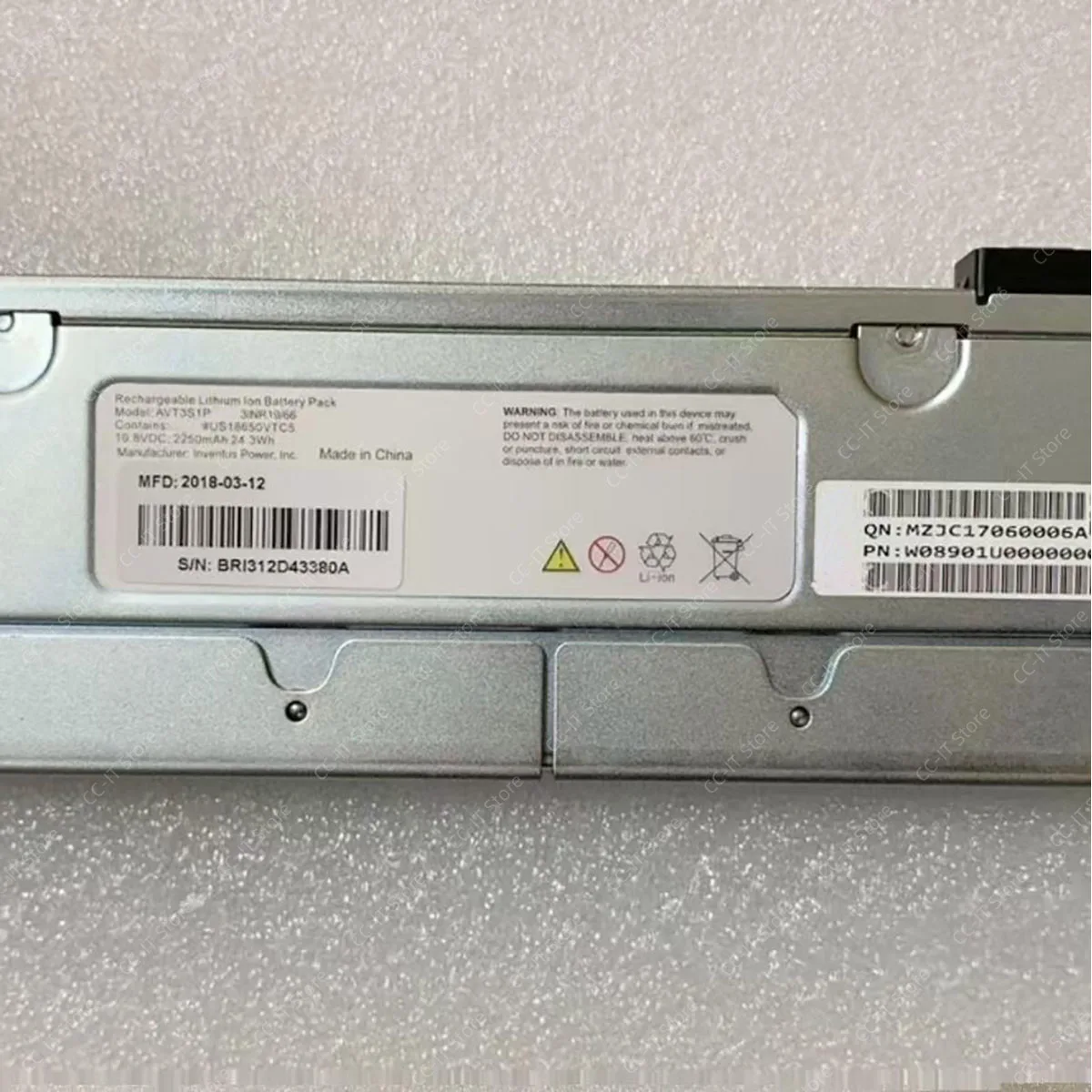 AVT3S1P WBJY500 10.8V BBU Backup Battery Pack For AS2200G2 Storage Array Lithium‑ion Battery Module