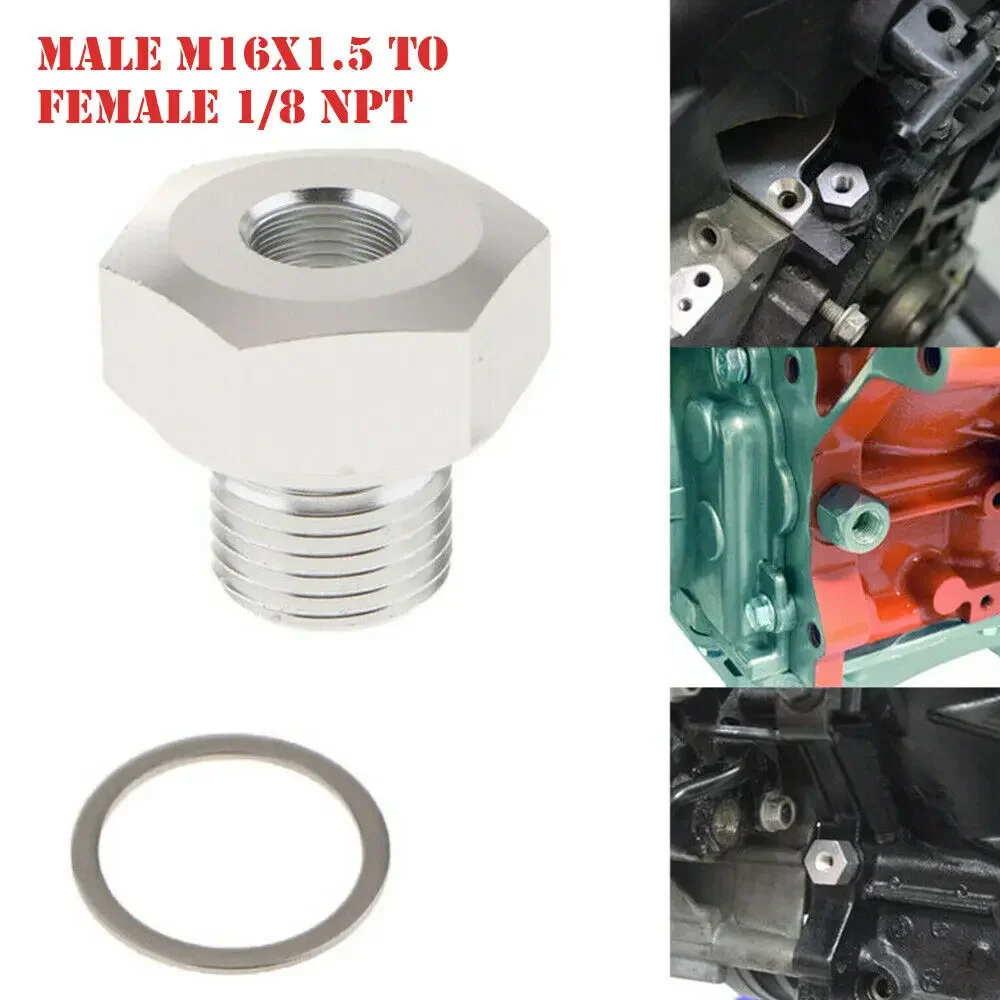 Engine Oil Pressure Sensor Adapter M16x1 5 To 1 8 NPT Adapter LS Series Accessories