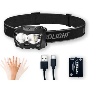 LED far USB-C şarj edilebilir el feneri su geçirmez far kamp, koşu, yürüyüş, bisiklet, balıkçılık, avcılık, el feneri, ebeveyn, 500 lümen 6 Büyük satış, el feneri, 500 lümen - no. 5