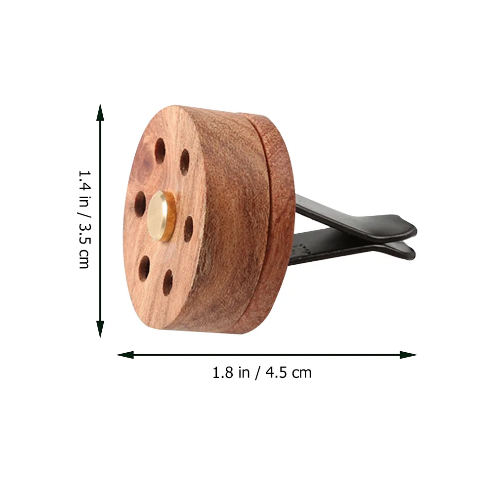 

1pc Car Perfume Clip Wooden Diffuser For Essential Oil Natural Scent Decorative In-Car Adornment Household Yoga Room Use