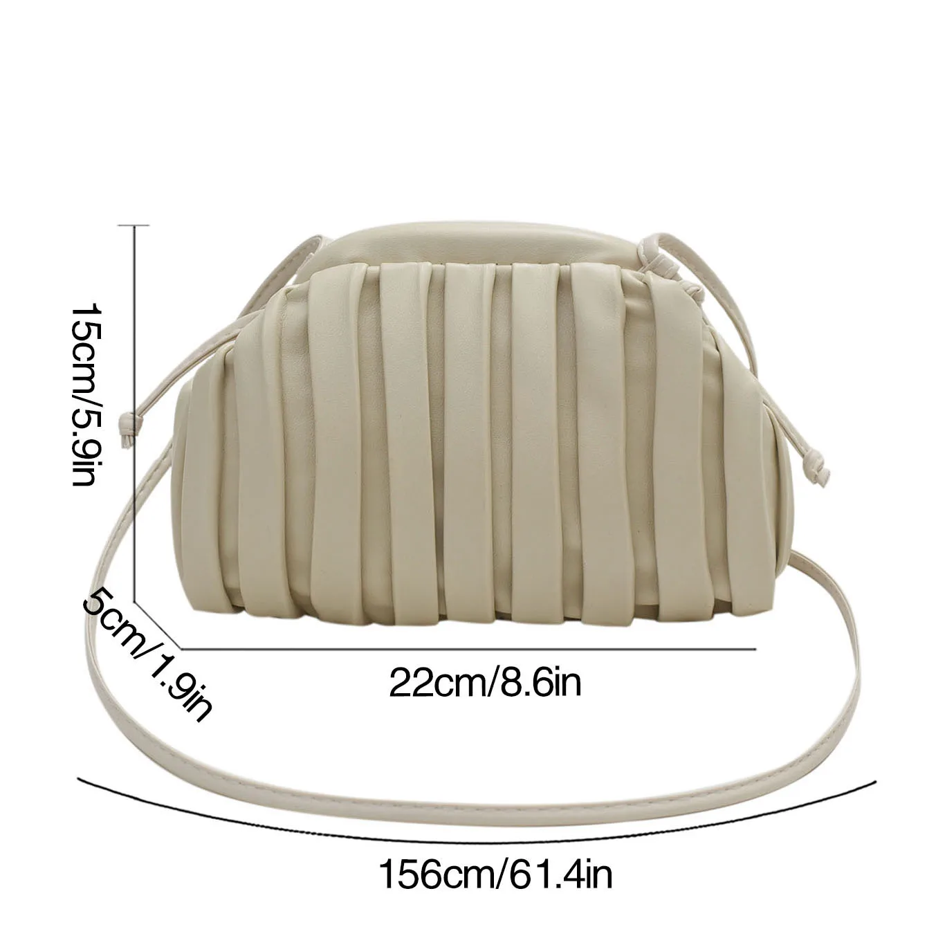 2024 New Fashion Pleated Striped Handbag Clutch Bag For Lady Pink Crossbody Phone Bag Top Quality Leather Female Bag Clip Purse