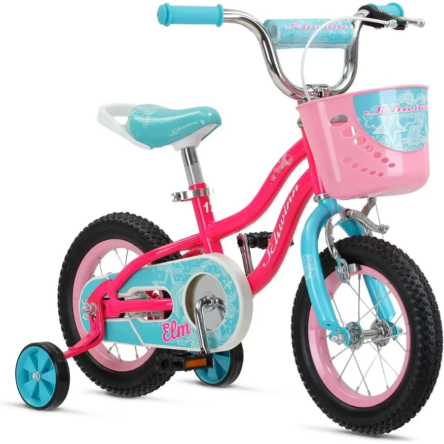 Bicicletta da 12 pollici per bambini dai 6 ai 13 anni, nera, blu, rossa, verde acqua, rosa o viola, design ergonomico SmartStart, sedile regolabile cresce con