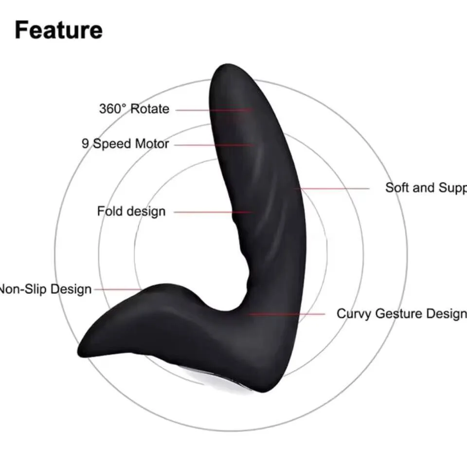Male Sex Stimulator Anal Plug Vibrator Adult Sex Toys Silicone Prostate Massage Wireless Remote Control Butt Plug Toy view 6