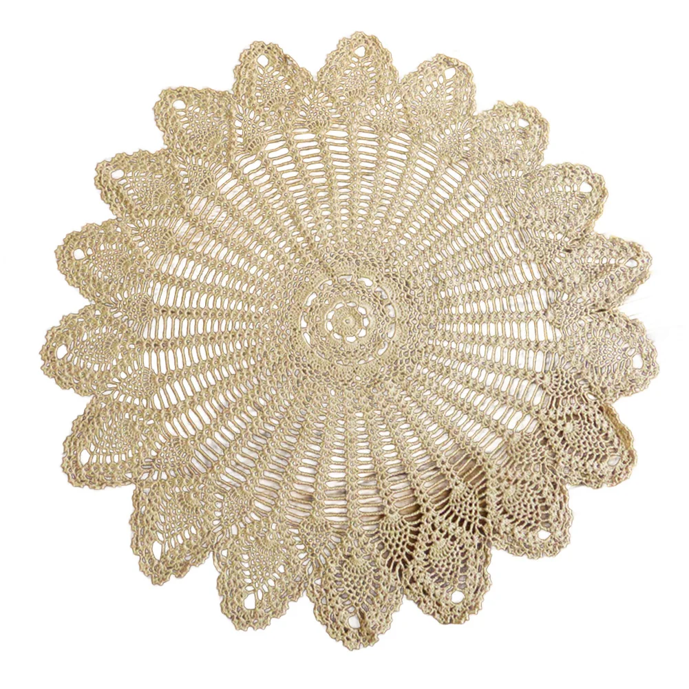 Elegant Crochet Knitting Table Cover Handmade Vintage Design for Enhancing Table Settings on Special Occasions