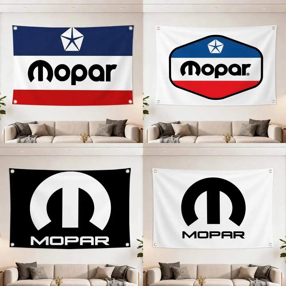Auto Parts Brand MOPAR Flags Home Yard & Garden Decor Banner - Indoor Outdoor Wall Hanging Flag