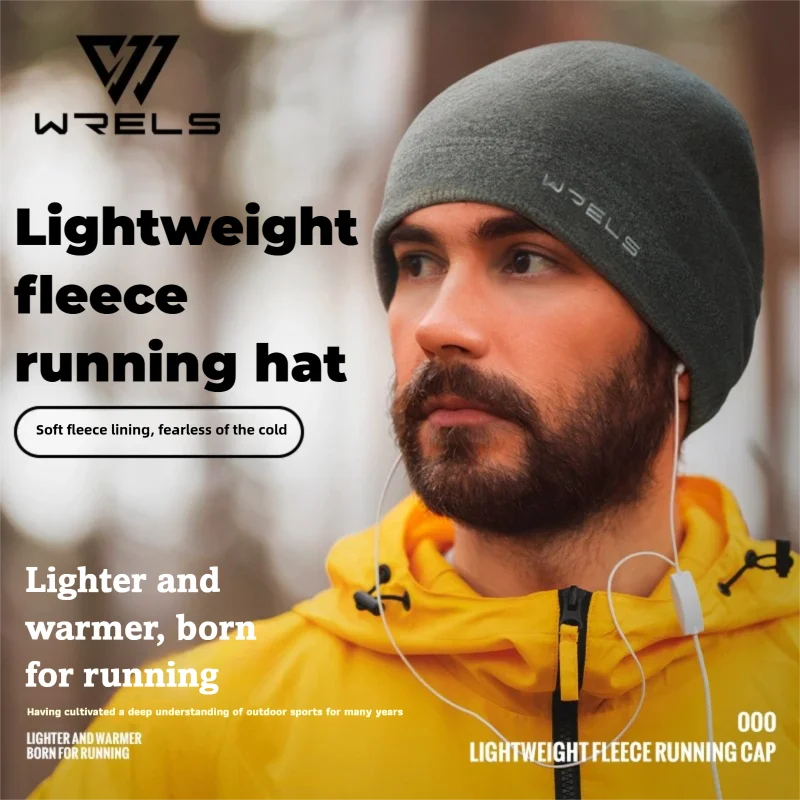 WRELS Thermal Running Beanies Winter Hats Lightweight Warm Soft Skull Caps Breathab Helmet Liner Beanies Hat Sports Fleece Hat
