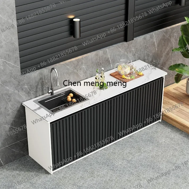 cc182 Outdoor Wash Table Outdoor Slate Operating Table Garden Pool Basin Integrated Cabinet Locker