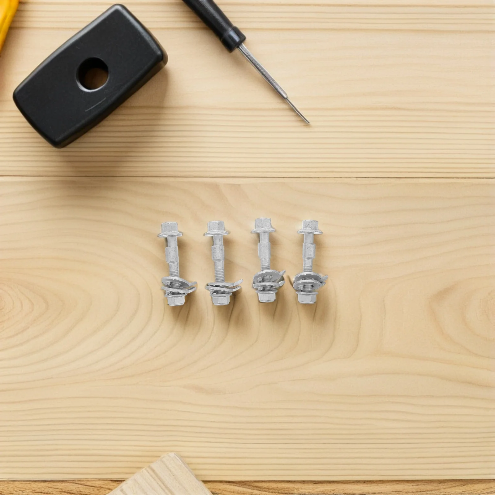 

4pcs Car Positioning Bolts 12.9 Grade Alignment Cam Kit Adjustable Eccentric Screws Wheel Angle Tools Durable Material Vehicle