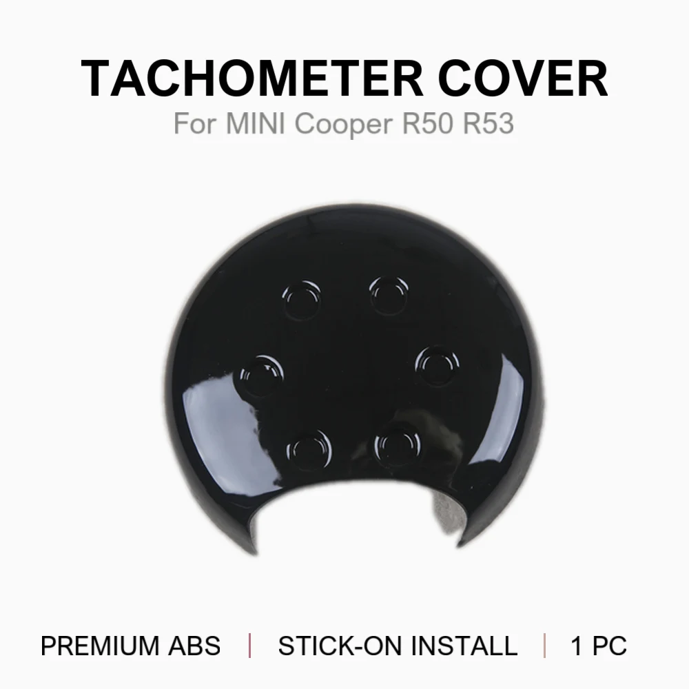 Carwoman For MINI Cooper R50 R52 R53 Tachometer Cover Trim PC Plastic Stick-on Solid Color 9 Options 2001-2006